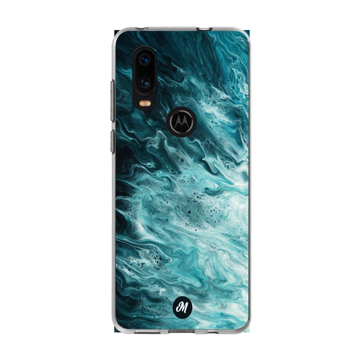 Cases para Motorola P40 Marble case Remake - Mandala Cases