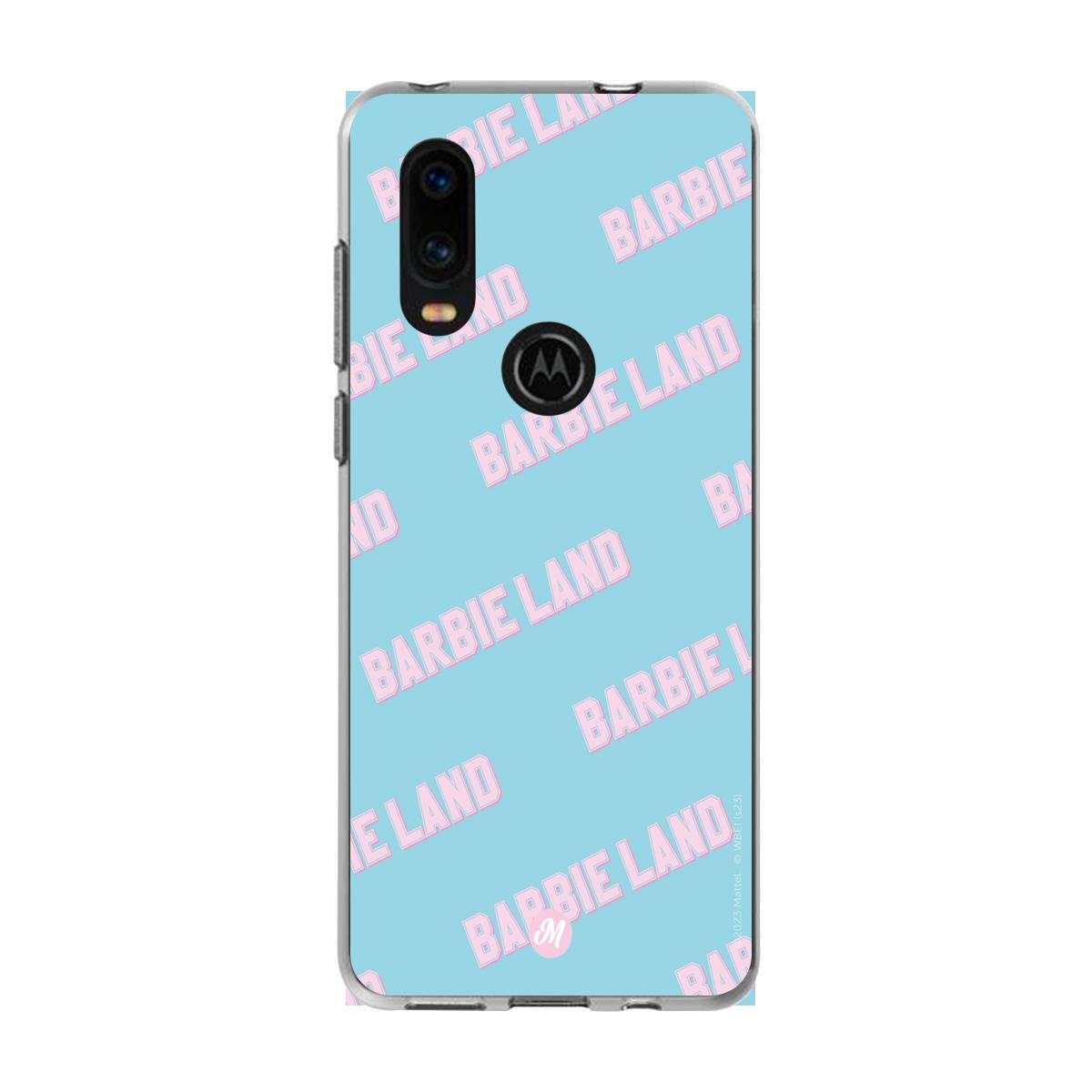 Cases para Motorola P40 Funda Barbie™ land blue text - Mandala Cases
