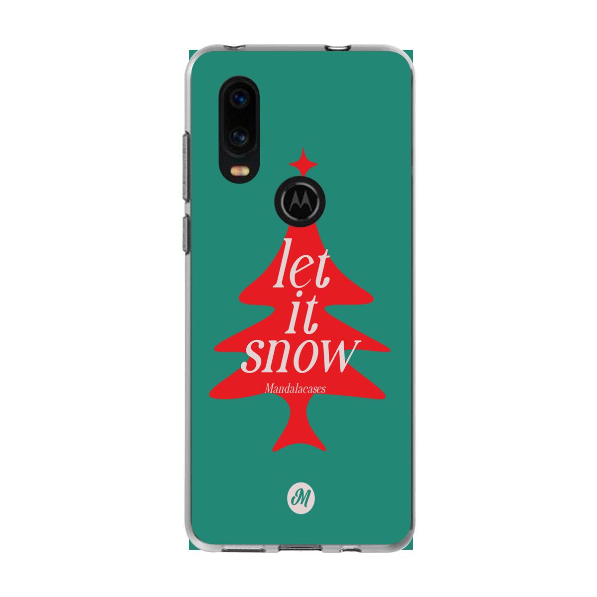 Cases para Motorola P40 Let it snow - Mandala Cases