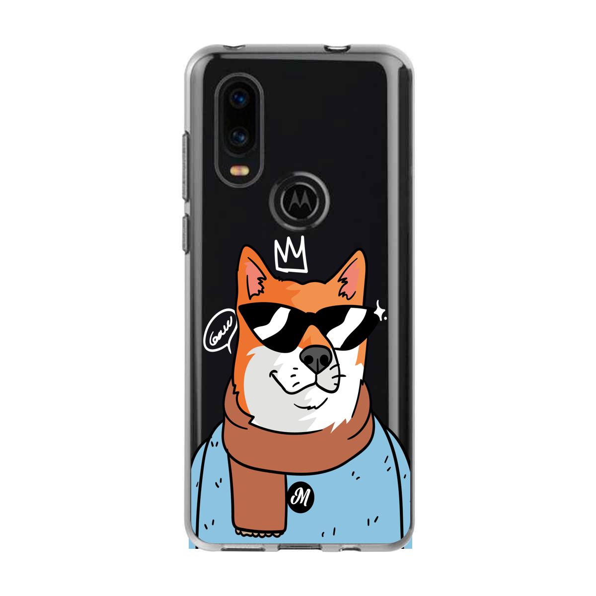 Cases para Motorola P40 Perrito fachero - Mandala Cases