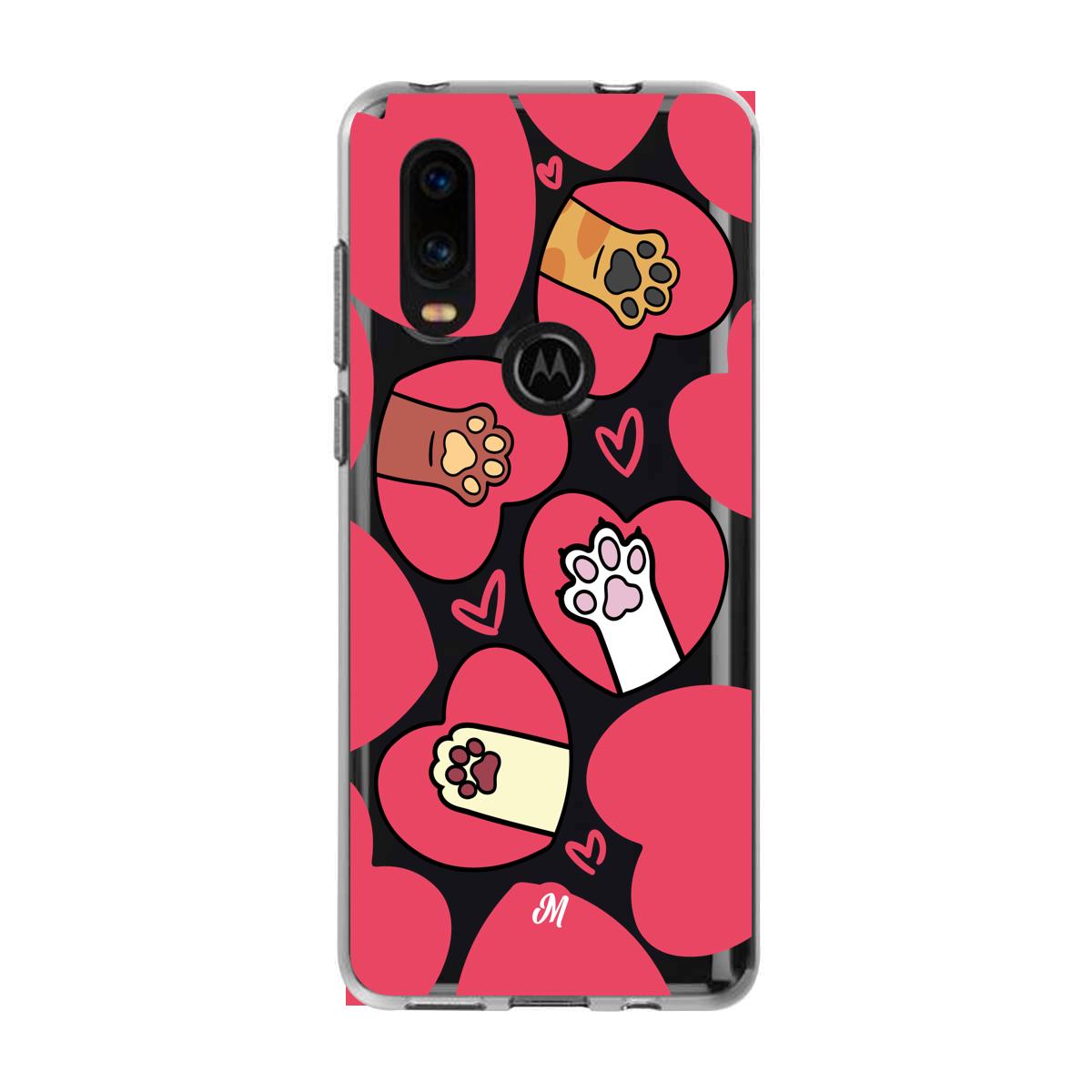 Cases para Motorola P40 AMOR DE GATOS - Mandala Cases