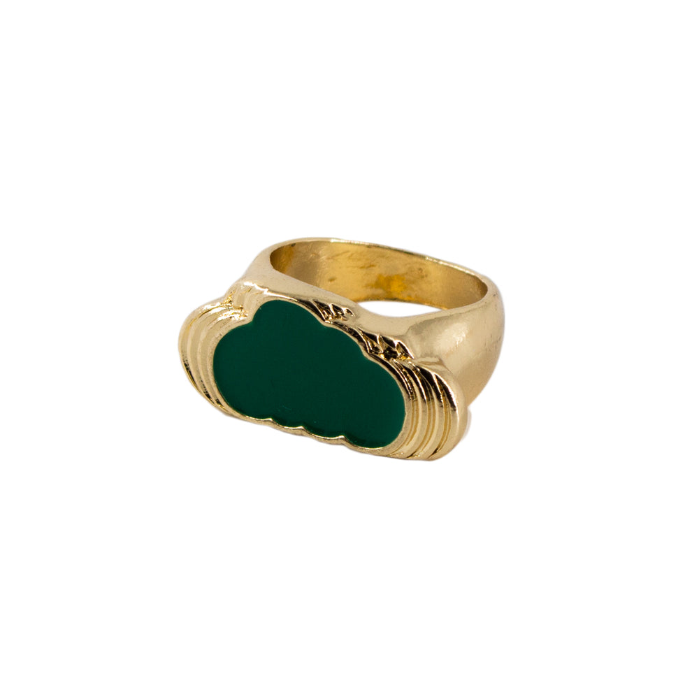 METAL GREEN CLOUD RING - Mandala Cases