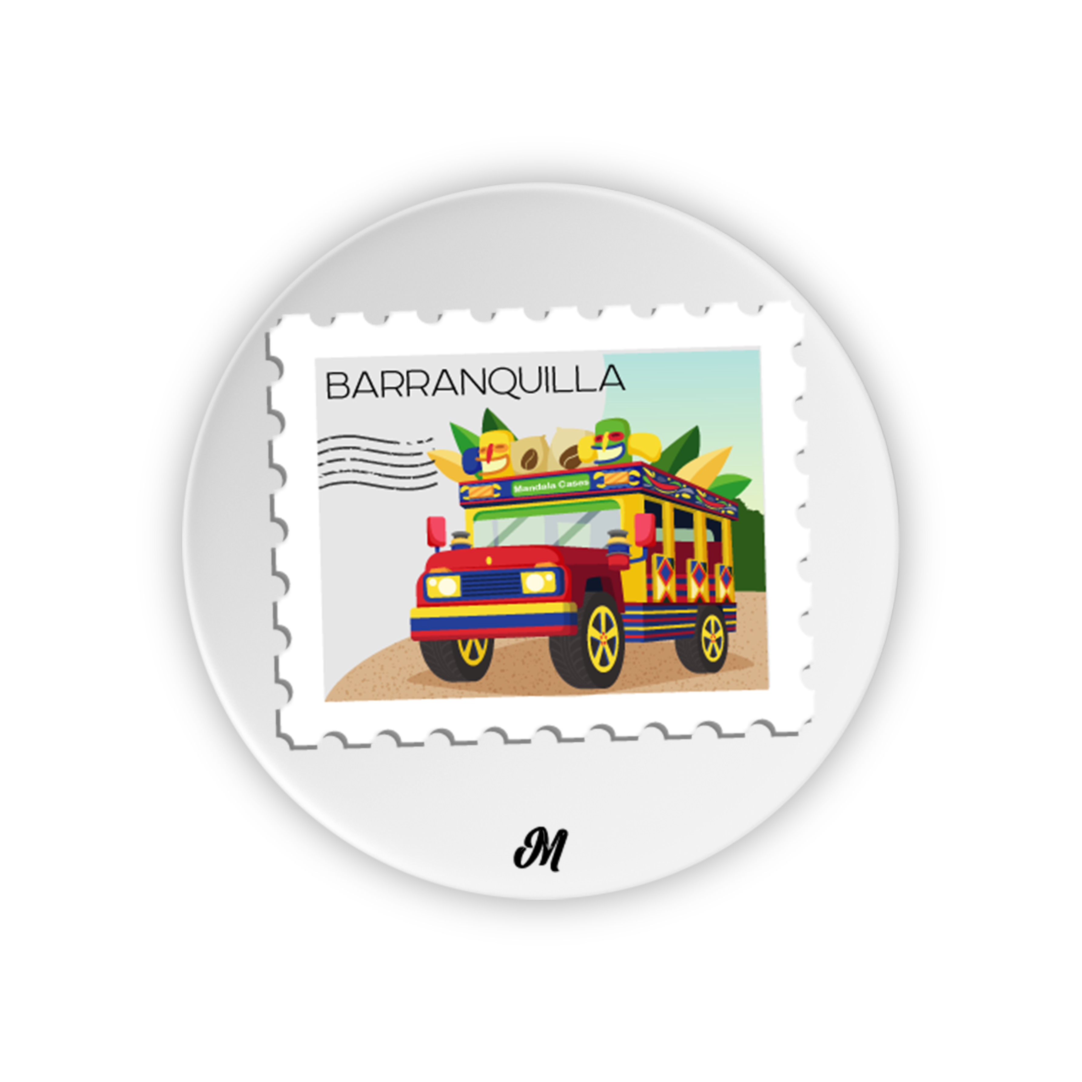 Stamp Barranquilla Phone holder - Mandala Cases