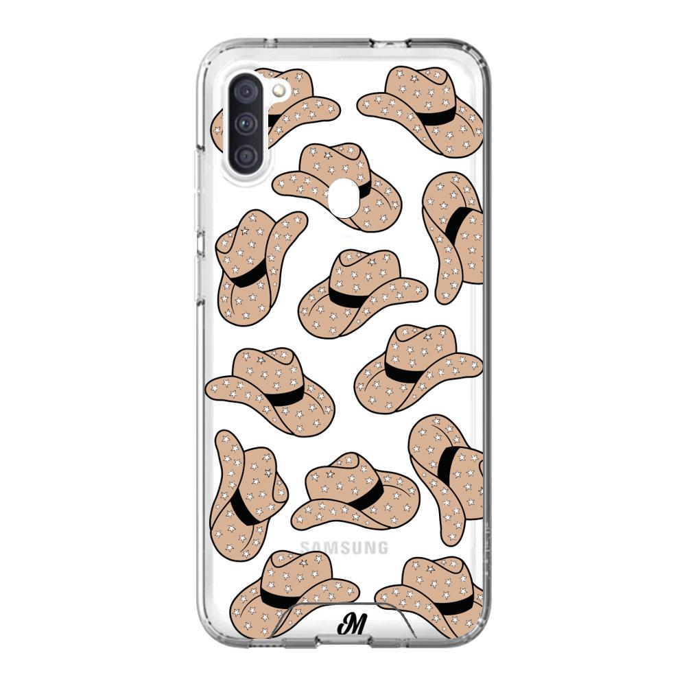 Case para Samsung M11 sombrero vaquera café - Mandala Cases