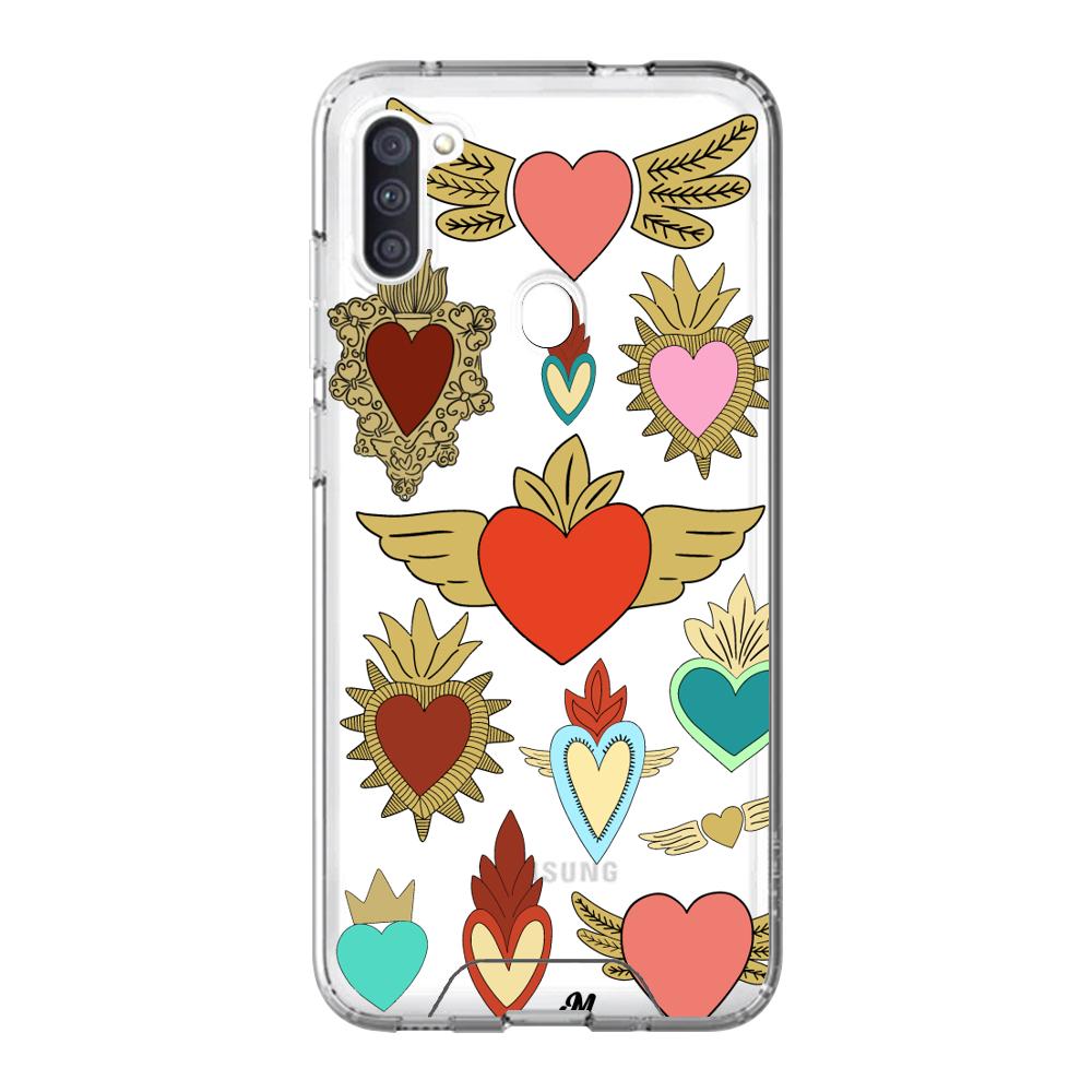 Case para Samsung M11 corazon angel - Mandala Cases