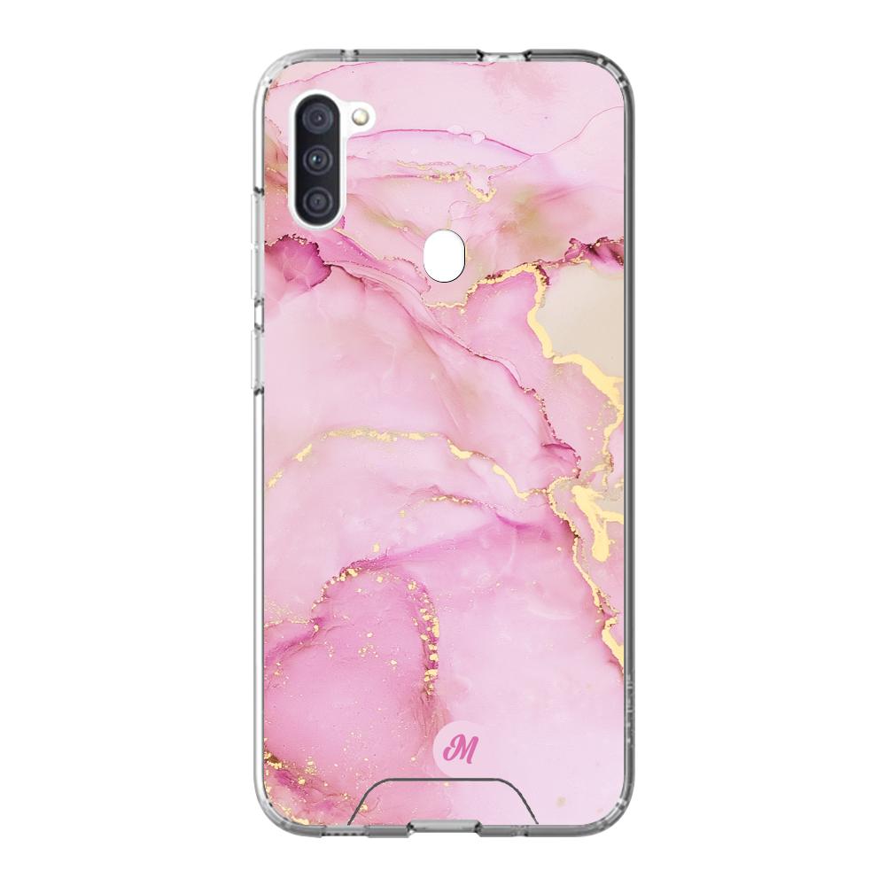 Cases para Samsung M11 Pink marble - Mandala Cases
