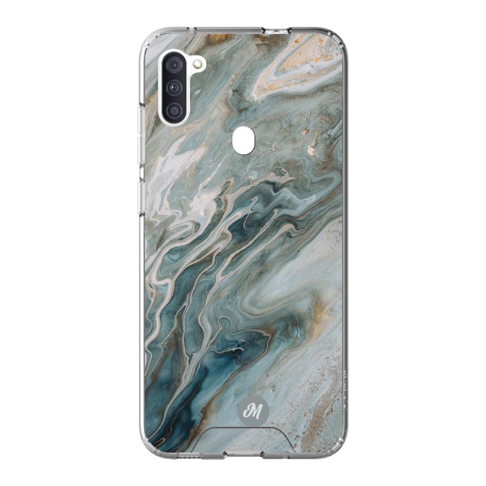 Cases para Samsung M11 liquid marble gray - Mandala Cases