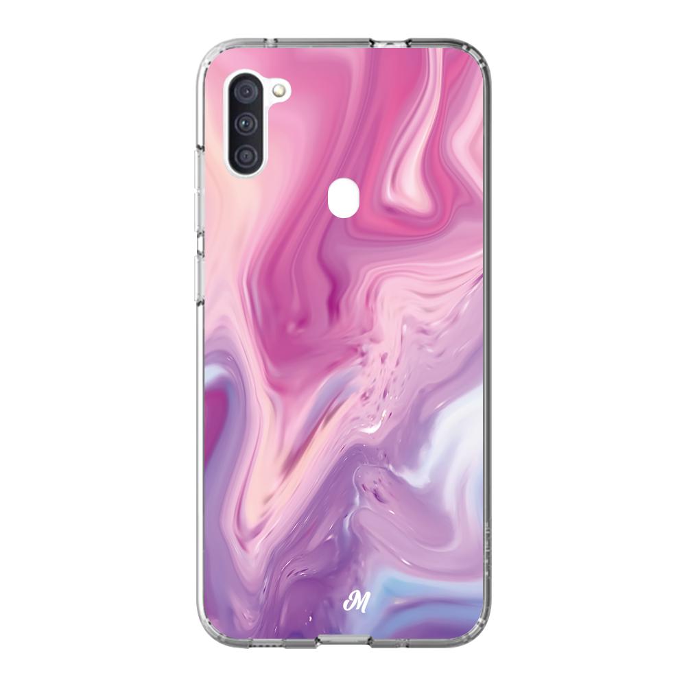 Cases para Samsung M11 Marmol liquido pink - Mandala Cases