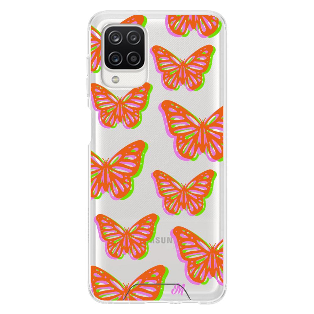 Case para Samsung A12 Mariposas rojas aesthetic - Mandala Cases