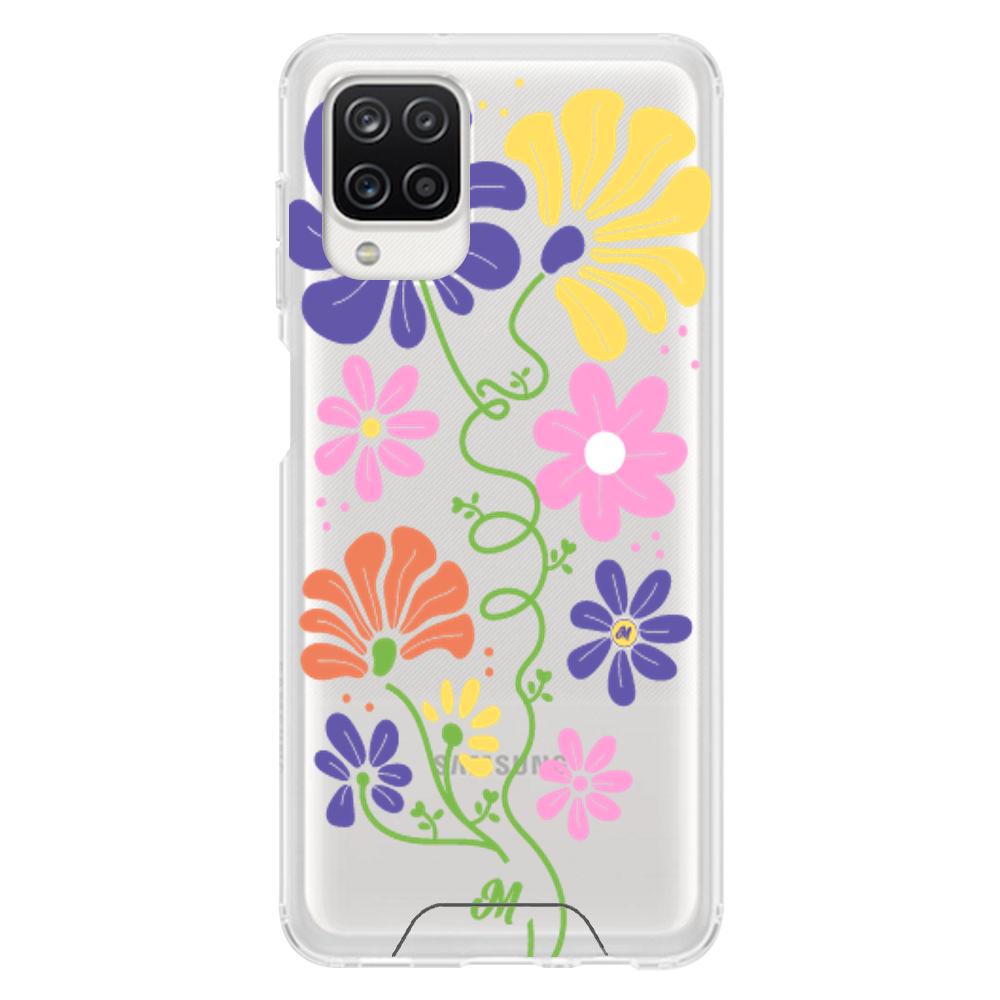 Case para Samsung A12 Flores abstractas - Mandala Cases