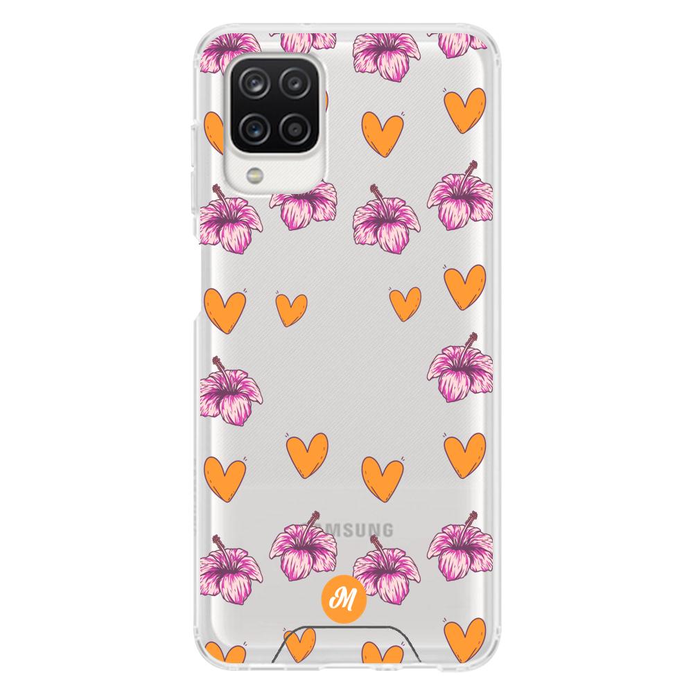 Cases para Samsung A12 Amor naranja - Mandala Cases
