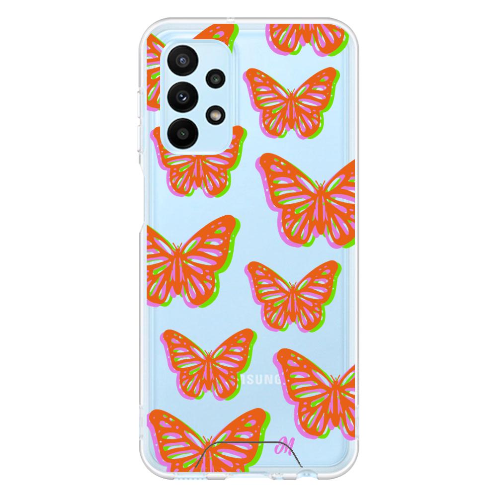 Case para Samsung A13 4G Mariposas rojas aesthetic - Mandala Cases