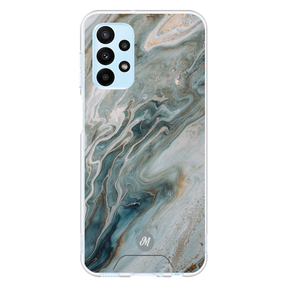 Cases para Samsung A13 4G liquid marble gray - Mandala Cases