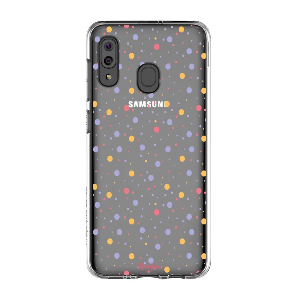 Case para Samsung A20S puntos de coloridos-  - Mandala Cases