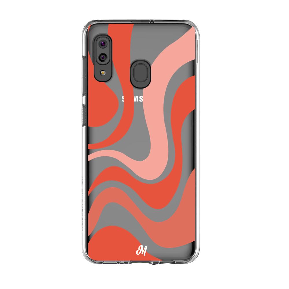 Case para Samsung A20S Groovy rojo - Mandala Cases