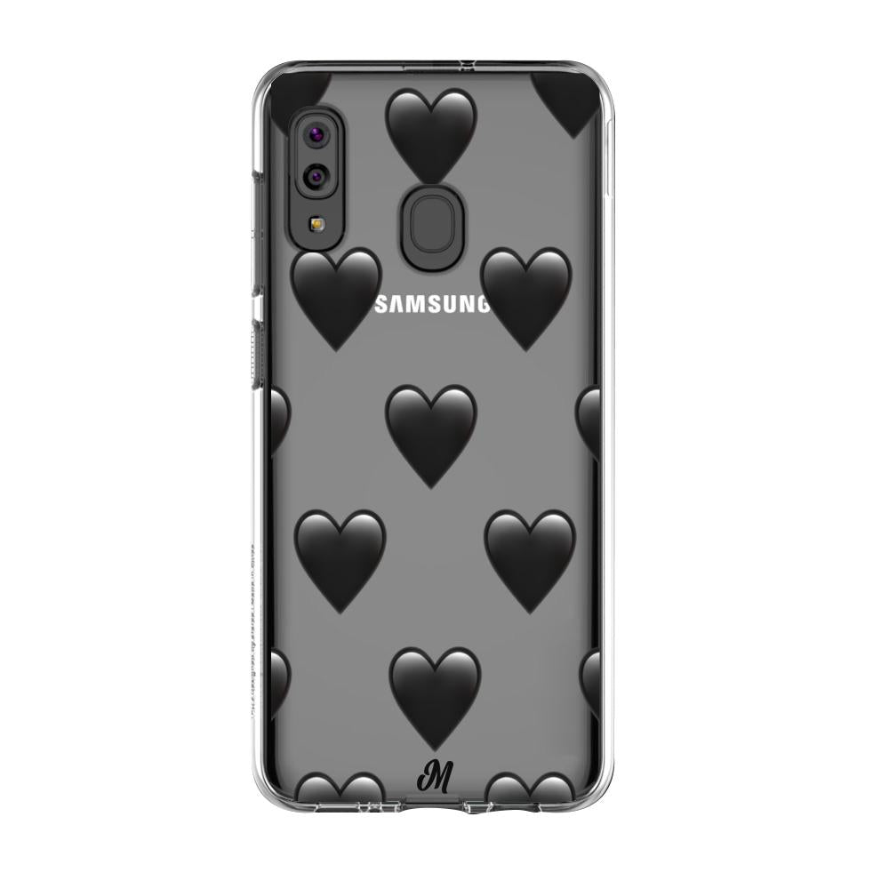 Case para Samsung A20S de Corazón Negro - Mandala Cases