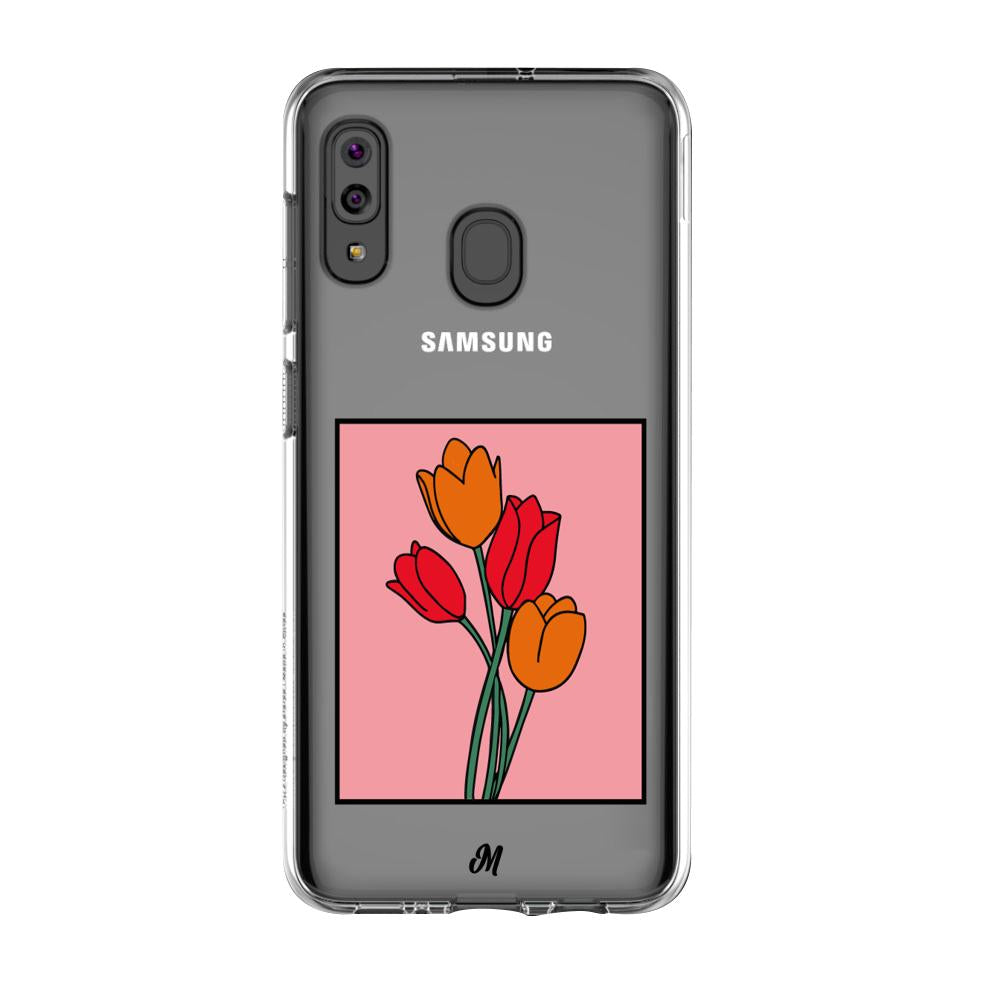Case para Samsung A20S Tulipanes de amor - Mandala Cases