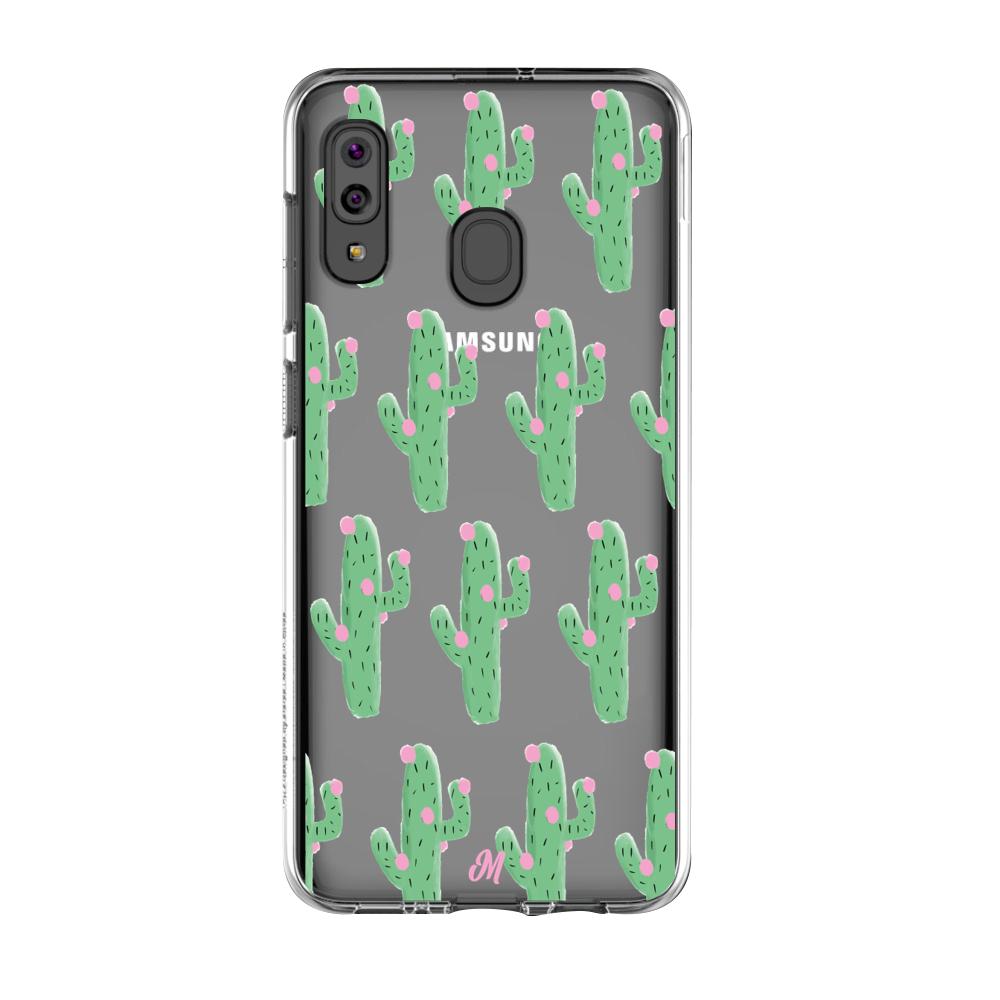 Case para Samsung A20S Cactus Con Flor Rosa  - Mandala Cases