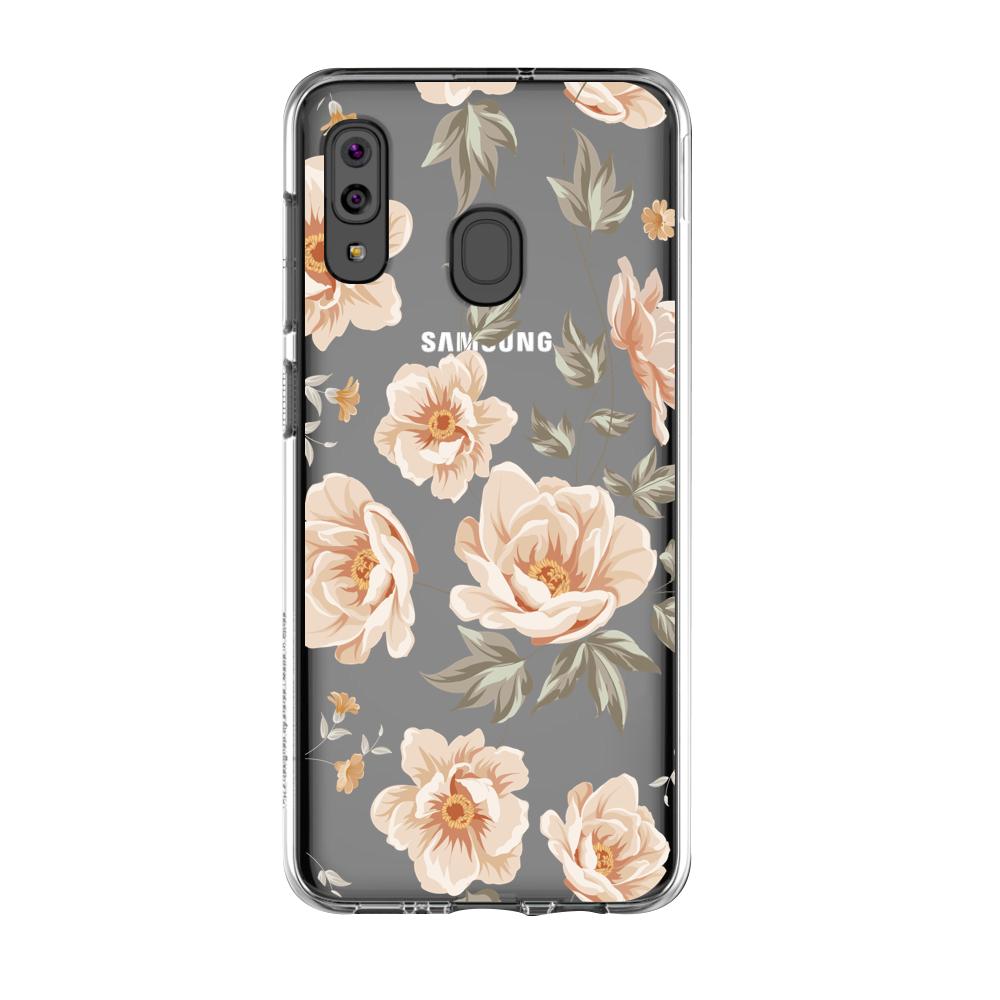 Case para Samsung A20S de Flores Beige - Mandala Cases