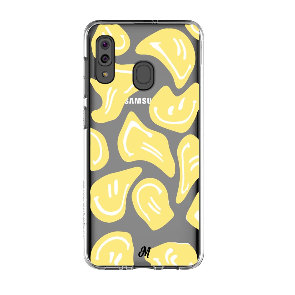 Case para Samsung A20S Happy Face Amarillo-  - Mandala Cases