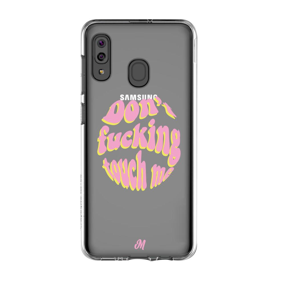 Case para Samsung A20S Don't fucking touch me rosa - Mandala Cases