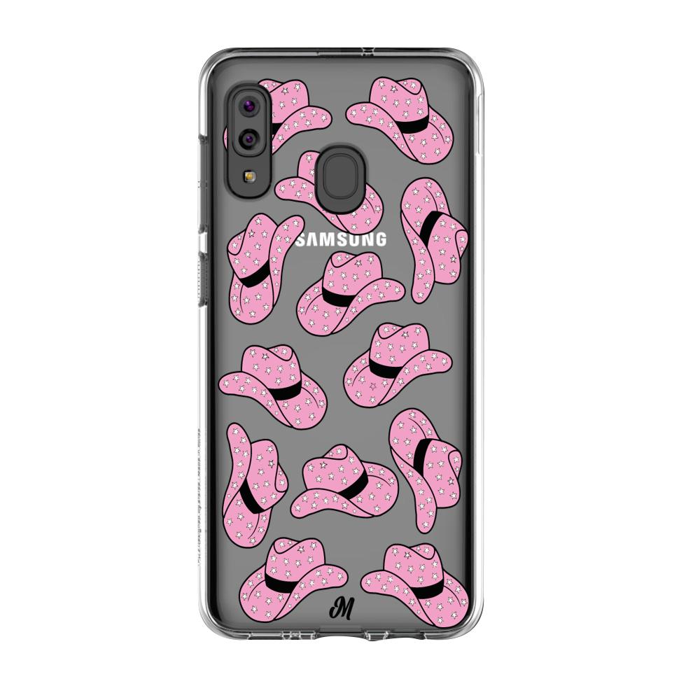 Case para Samsung A20S sombrero vaquera rosado - Mandala Cases