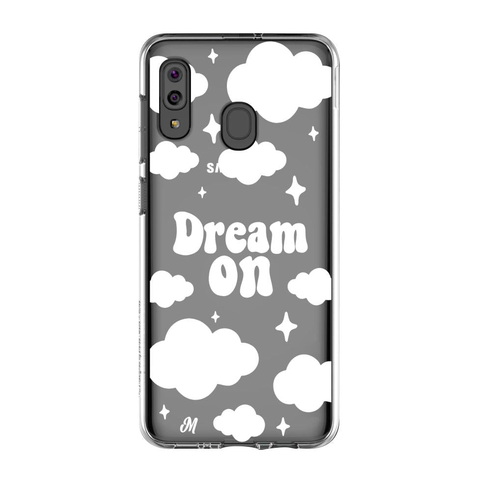 Case para Samsung A20S Dream on blanco - Mandala Cases