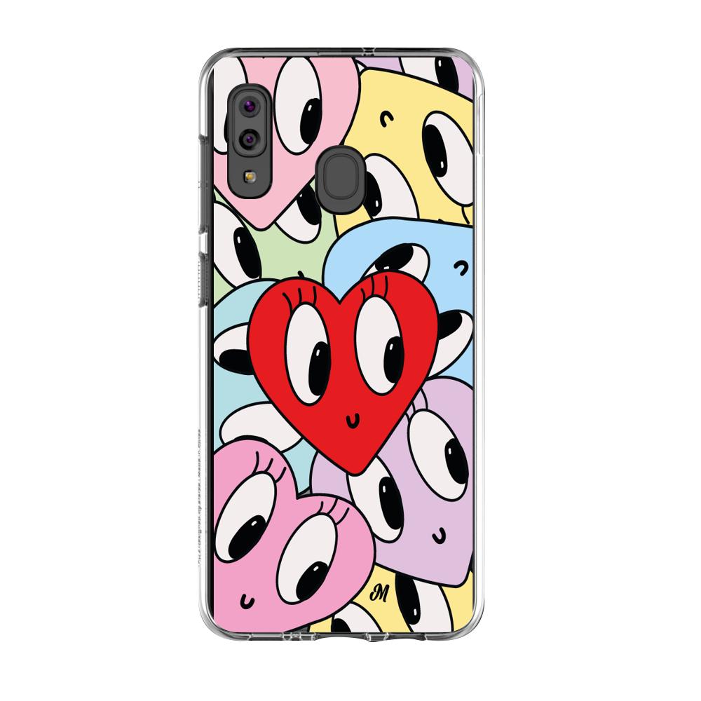 Case para Samsung A20S Corazones felices - Mandala Cases