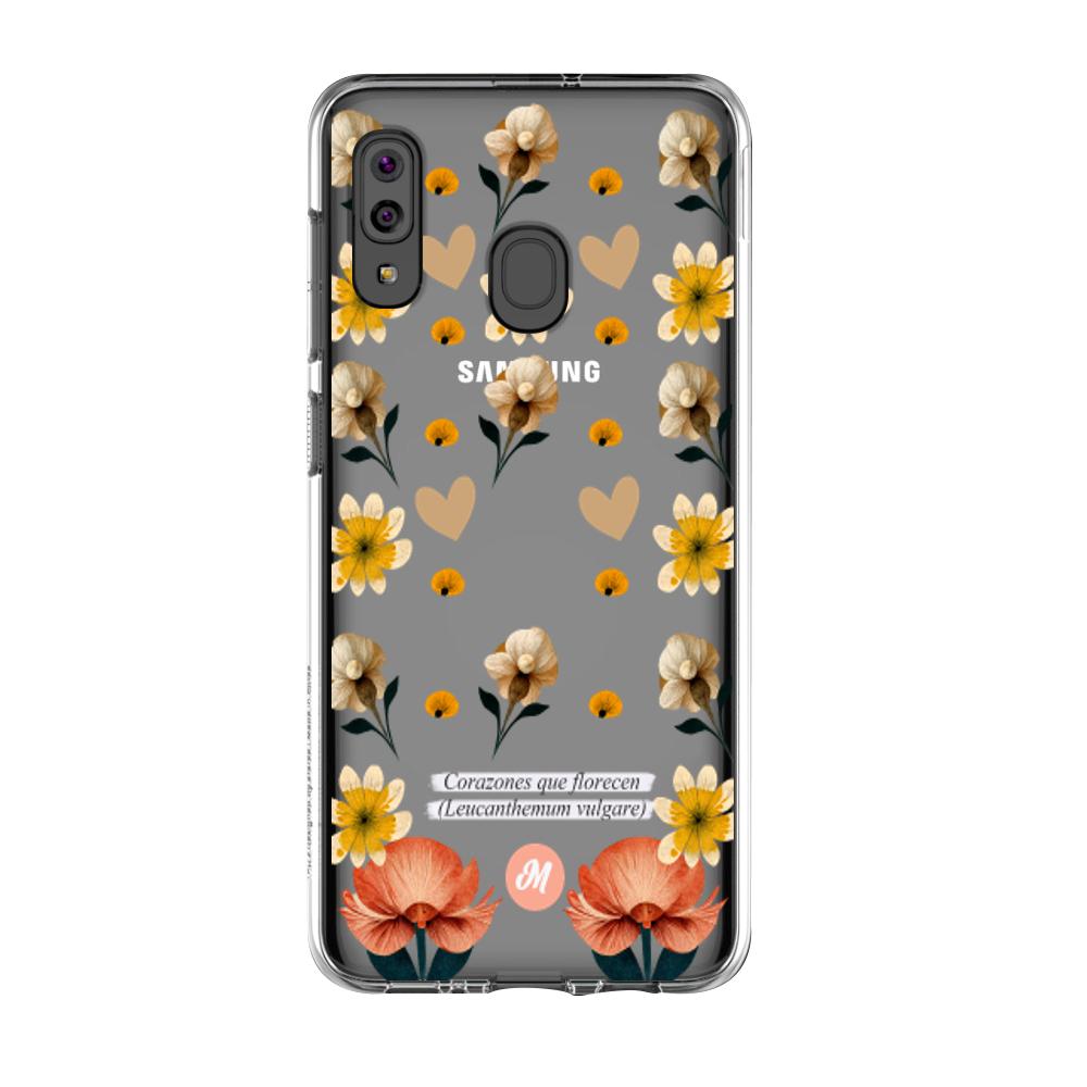 Cases para Samsung A20S Corazones que florecen - Mandala Cases