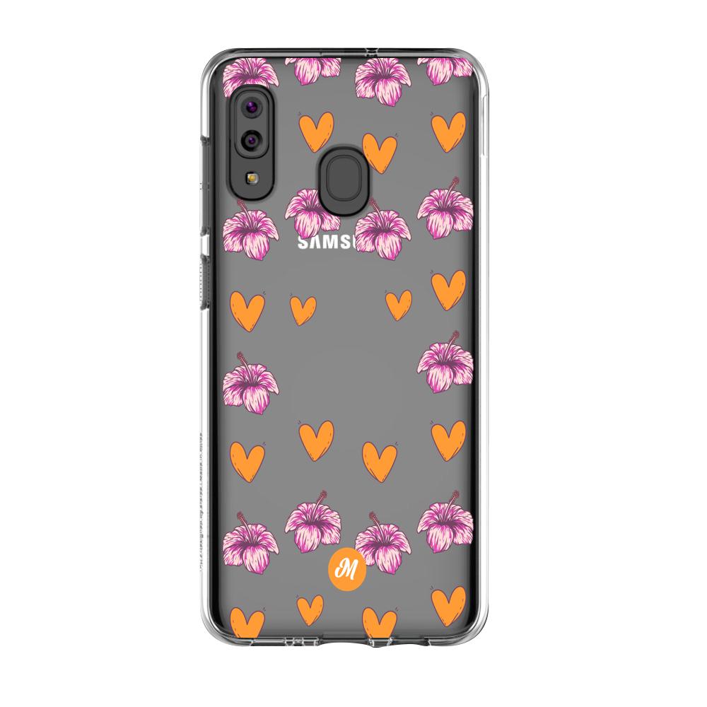 Cases para Samsung A20S Amor naranja - Mandala Cases