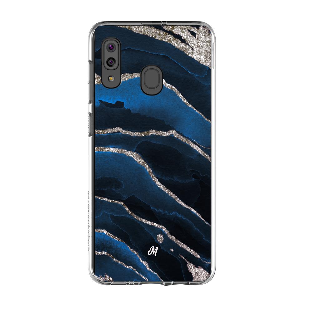 Cases para Samsung A20S Marble Blue - Mandala Cases