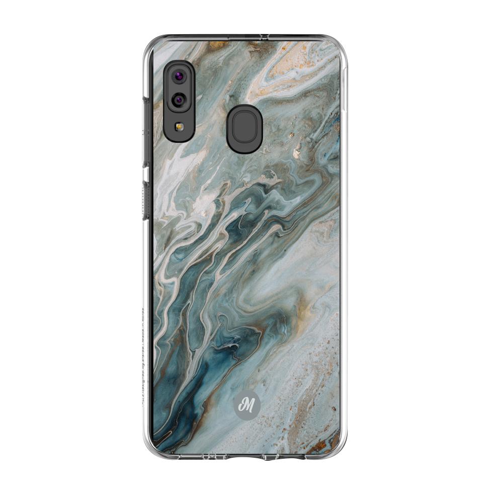 Cases para Samsung A20S liquid marble gray - Mandala Cases