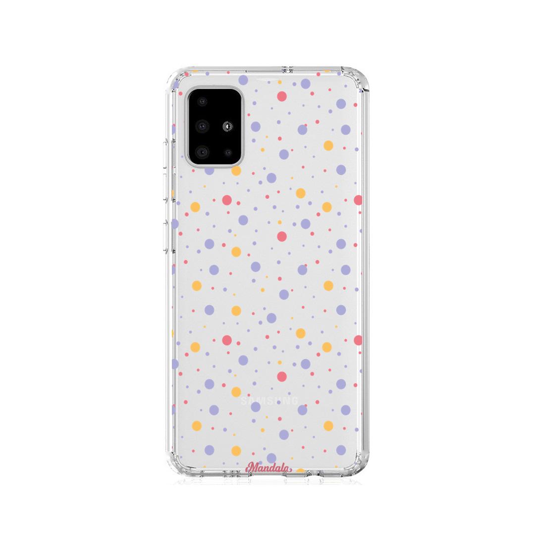 Case para Samsung A21S puntos de coloridos-  - Mandala Cases