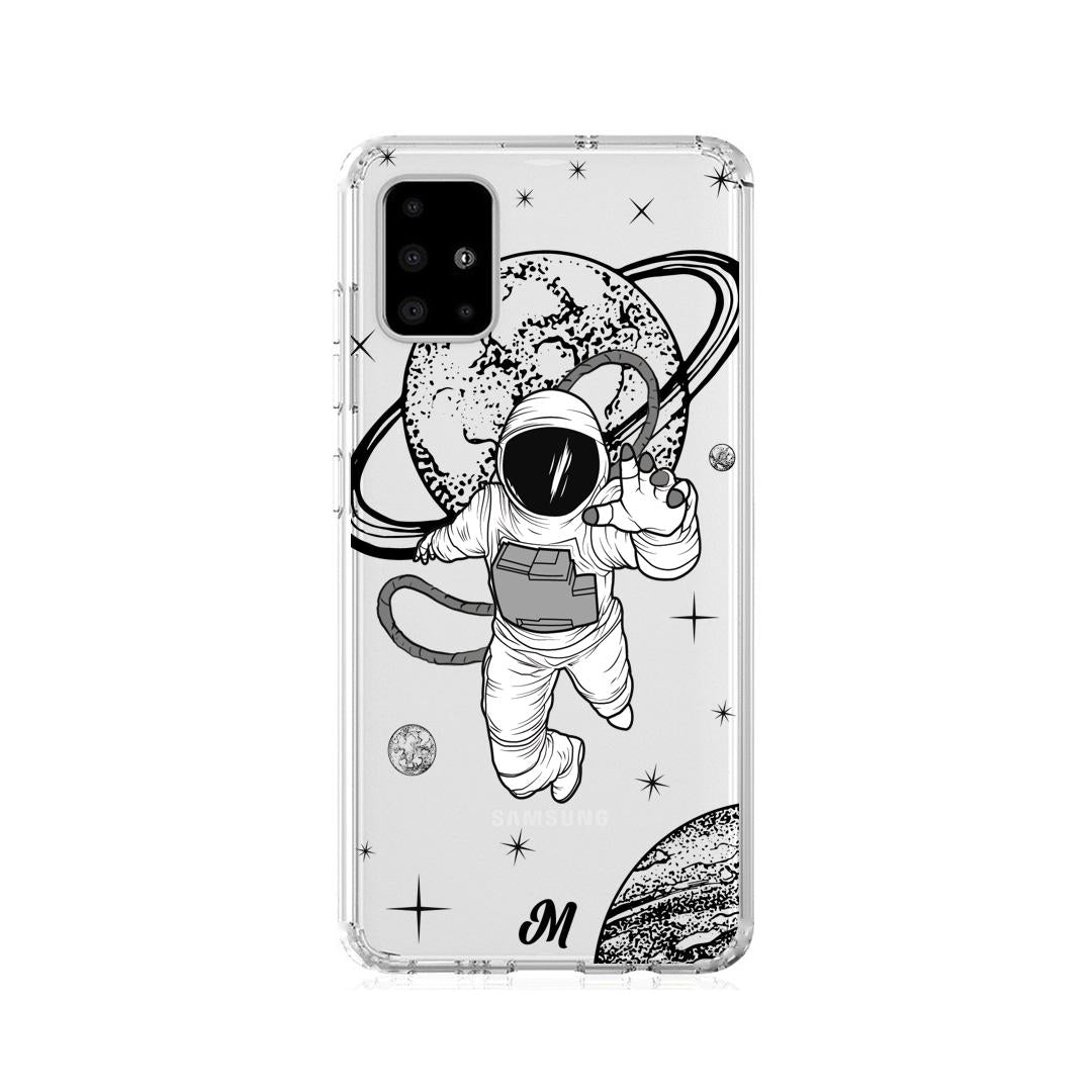 Case para Samsung A21S Funda Saturno Astronauta - Mandala Cases