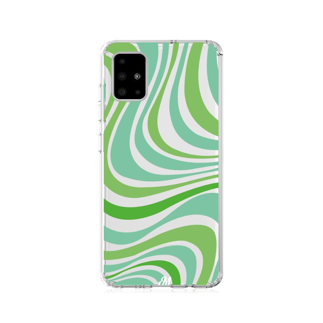 Case para Samsung A21S Groovy verde - Mandala Cases