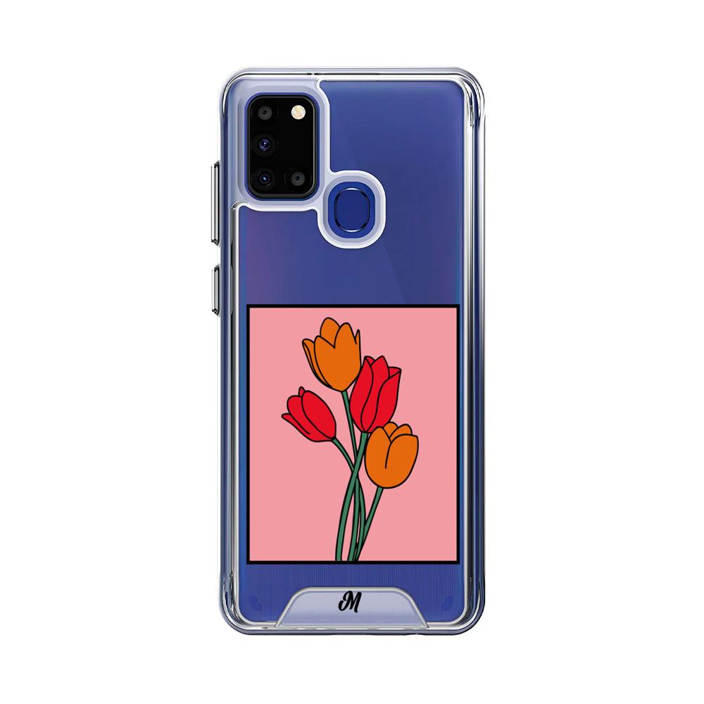 Case para Samsung A21S Tulipanes de amor - Mandala Cases