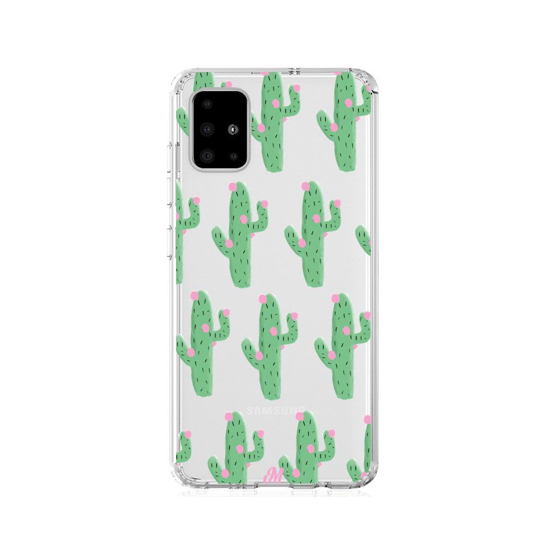 Case para Samsung A21S Cactus Con Flor Rosa  - Mandala Cases