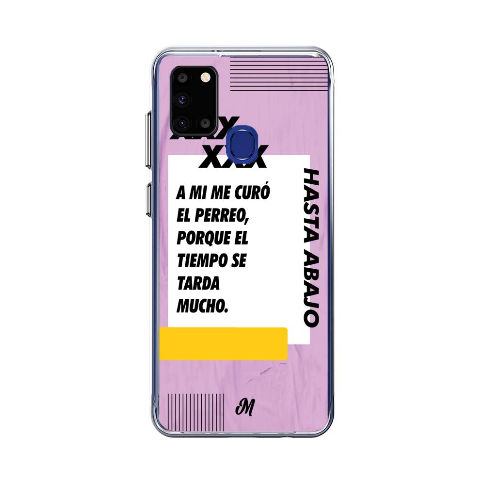 Case para Samsung A21S Por mas amigas en la rumba morado - Mandala Cases