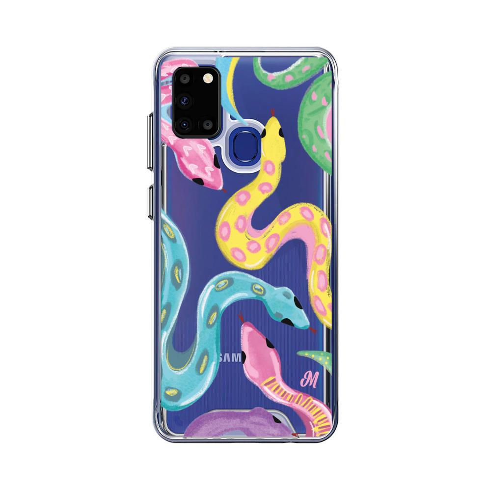 Case para Samsung A21S Serpientes coloridas - Mandala Cases