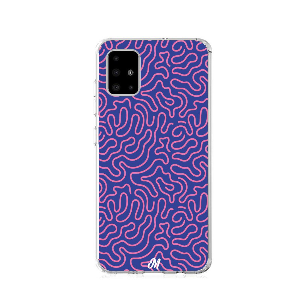 Case para Samsung A21S Pink crazy lines - Mandala Cases