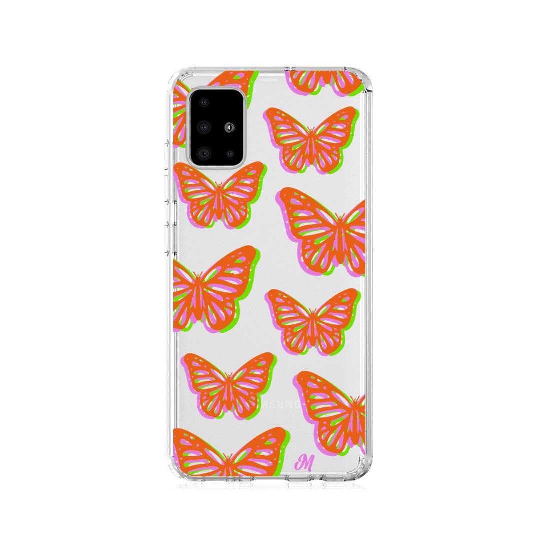 Case para Samsung A21S Mariposas rojas aesthetic - Mandala Cases