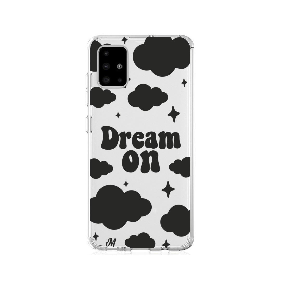 Case para Samsung A21S Dream on negro - Mandala Cases