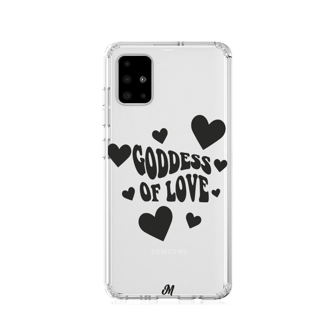 Case para Samsung A21S Goddess of love negro - Mandala Cases