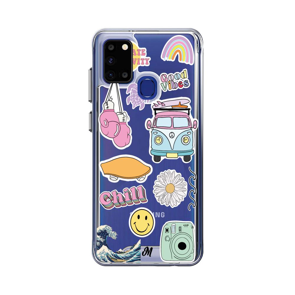 Case para Samsung A21S Chill summer stickers - Mandala Cases