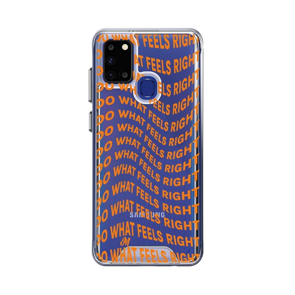 Case para Samsung A21S Do What Feels Right - Mandala Cases