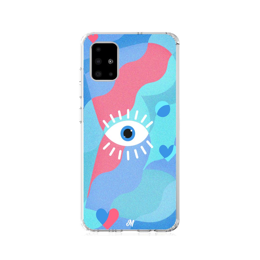 Case para Samsung A21S Amor azul - Mandala Cases