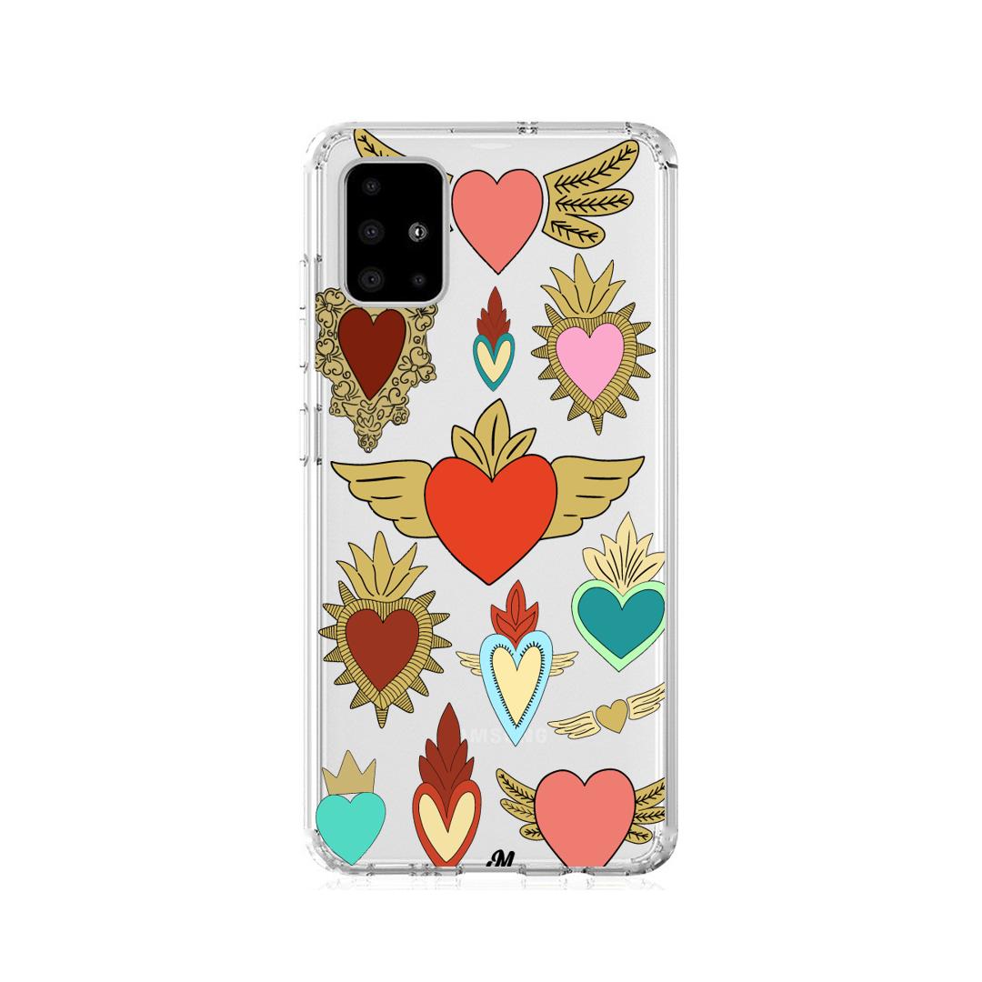 Case para Samsung A21S corazon angel - Mandala Cases