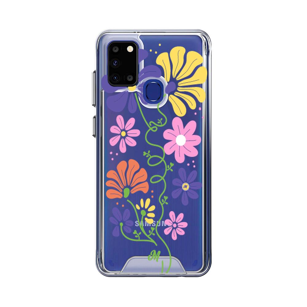Case para Samsung A21S Flores abstractas - Mandala Cases