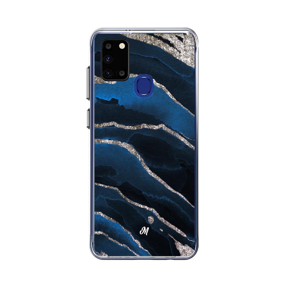 Cases para Samsung A21S Marble Blue - Mandala Cases