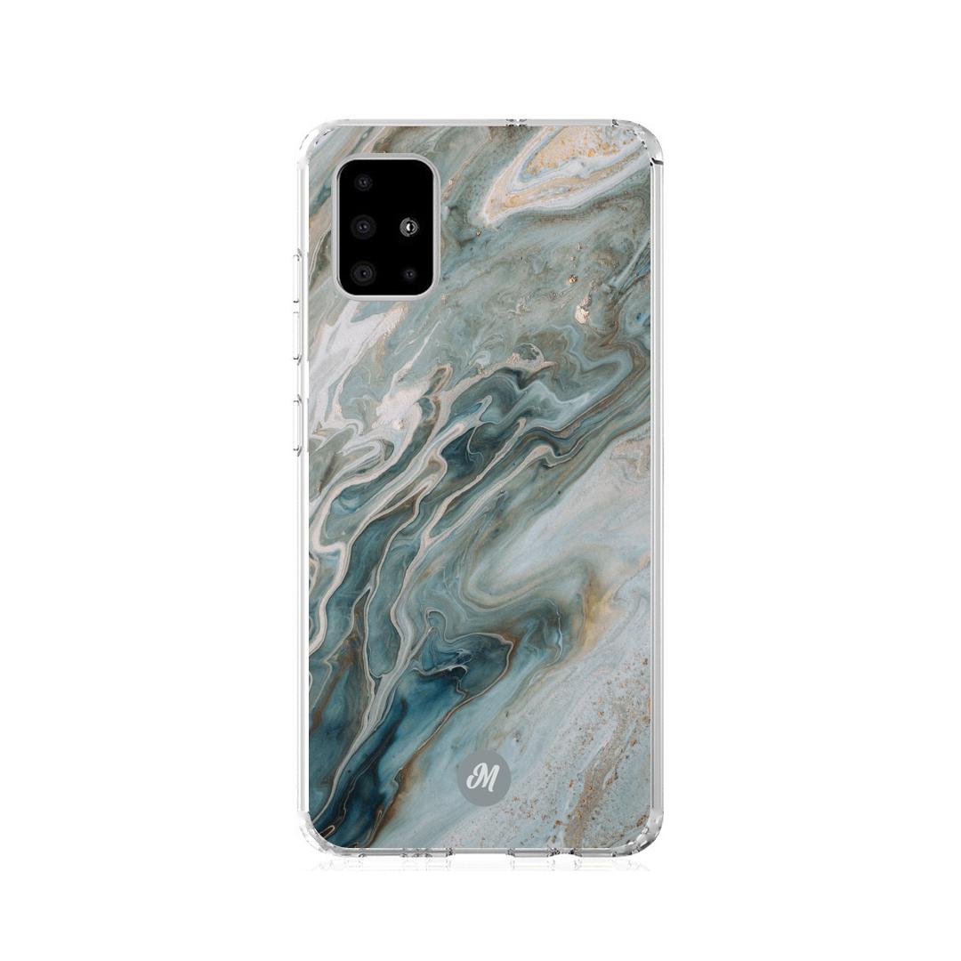 Cases para Samsung A21S liquid marble gray - Mandala Cases